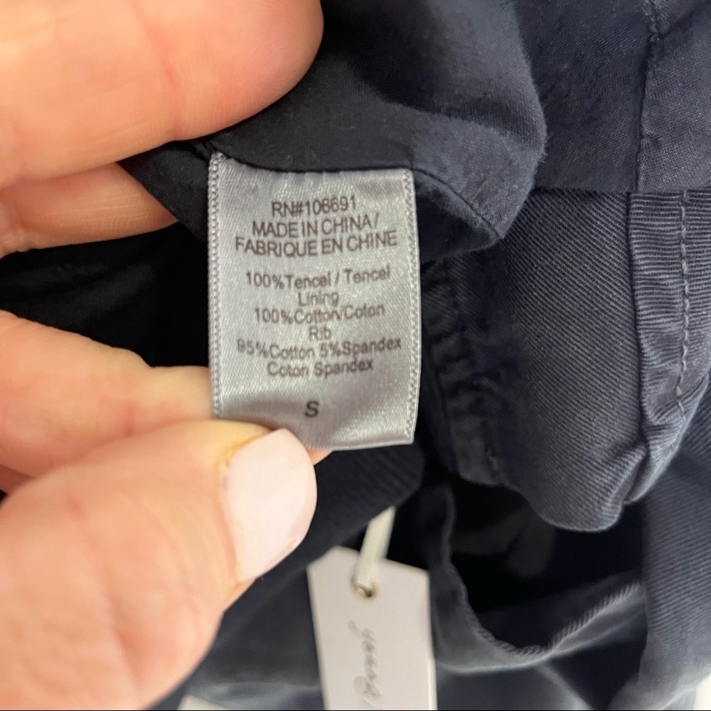 Young Fabulous and Broke Fara Cropped Convertible Jacket Blue Size Small - Picture 7 of 7